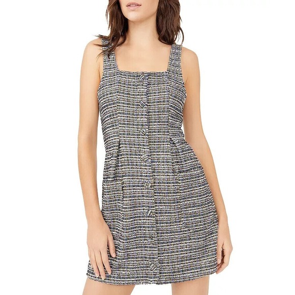 Free People Dresses & Skirts - Free People Maxx Mini Shift Dress Tweed‎ Size Medium NEW $148